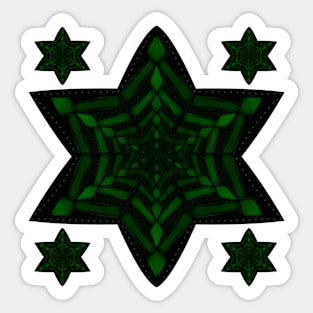 Fractal Forest Flake Sticker